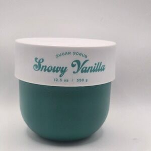 Core Home Snowy Vanilla Sugar Scrub 12.3 oz Body Exfoliator Jar